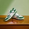 Couple's canvas shoes, 2024 spring and summer new thick-soled color-blocked breathable cork soft white shoes