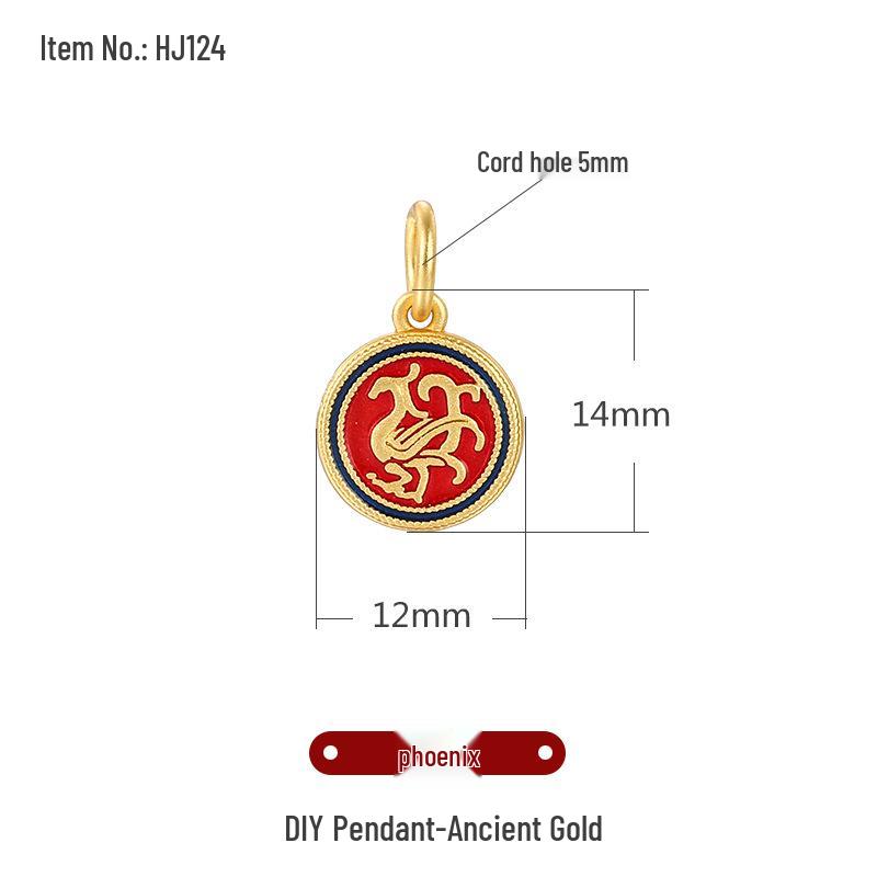 Ancient Gold Sand Cloisonné Beads for DIY Jewelry: Small Drop Pendant Necklace & Bracelet Accessories