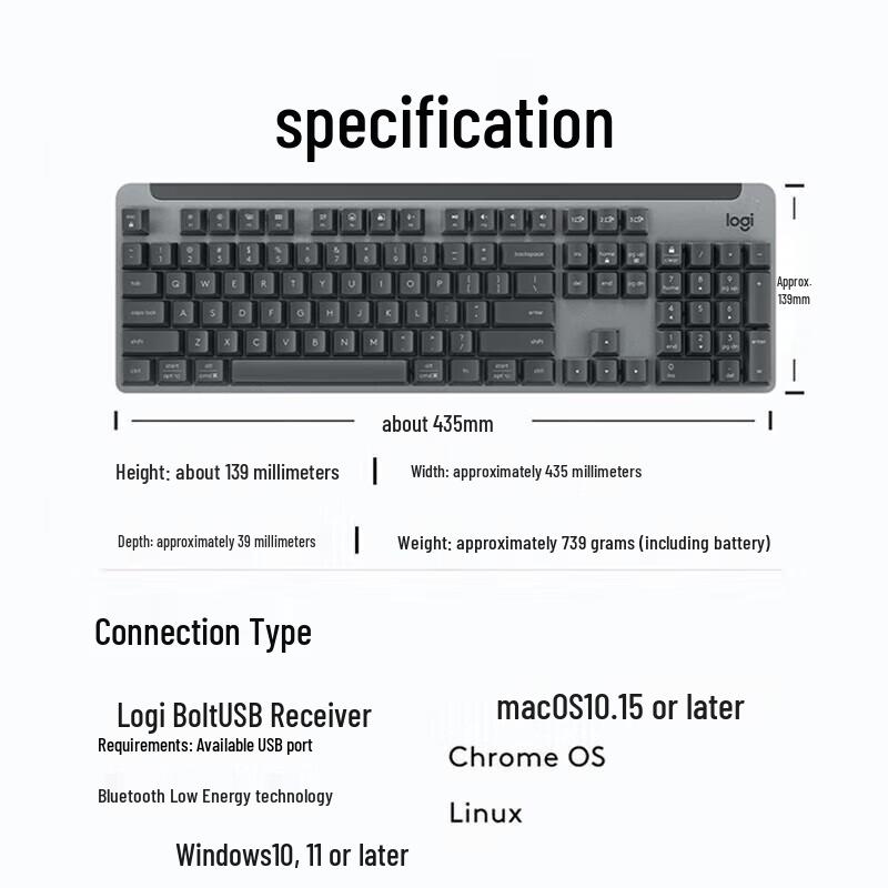 Logitech K865 Wireless Ergonomic Keyboard