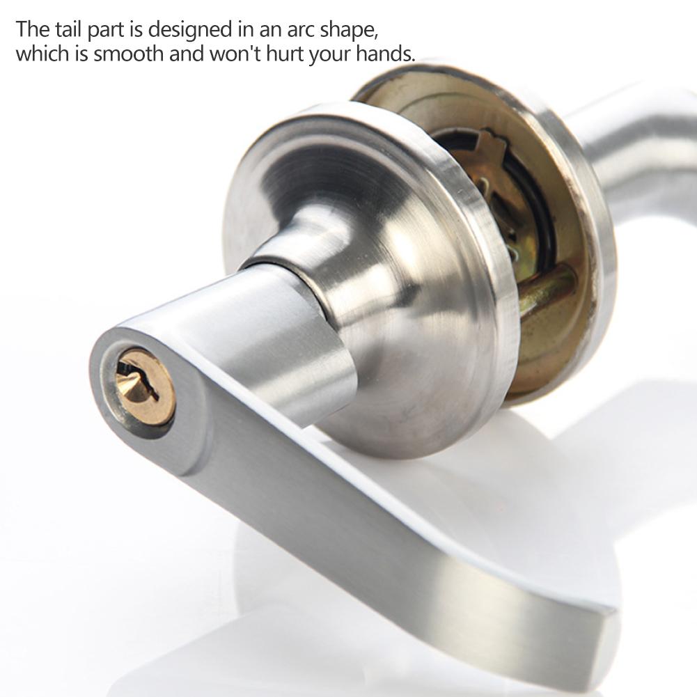 3-Rod Door Lock Aluminum Alloy Mortise Lock Door Knob Lock Set Easy Installation Universal Lock