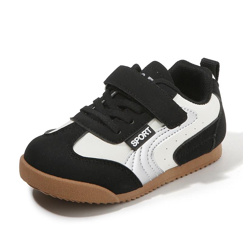 

Children s Moral Training Shoes2026Spring style boys sports shoes, trendy girls casual sneakers, soft-soled baby shoes, single shoes 21Inner Length14cm чёрный
