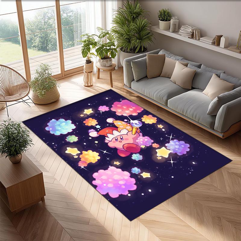 Kirby Crystal Velvet Rug, Soft Anti‑Slip Crystal Velvet Carpet for Living Room Bedroom Home Decor