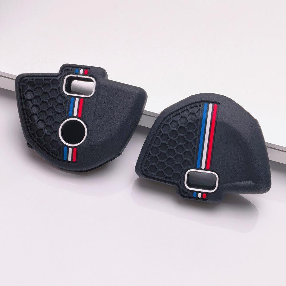 Honeycomb Motorcycle Key Cover for BMW G310R G310GS F750GS F850GS R1200GS R1200RT Honeycomb Texture Racing Stripe Motorbike Key Sleeve Accessory