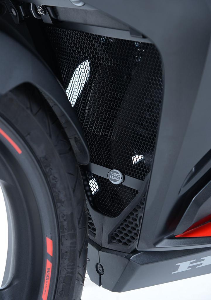 Downpipe Grill for CBR250RR R&G Guard, Black, (2017-), RG-DG0024BK