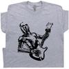 Cool Guitar T Shirt Robot Playing Electric Acoustic Guitar For Men Women Graphic