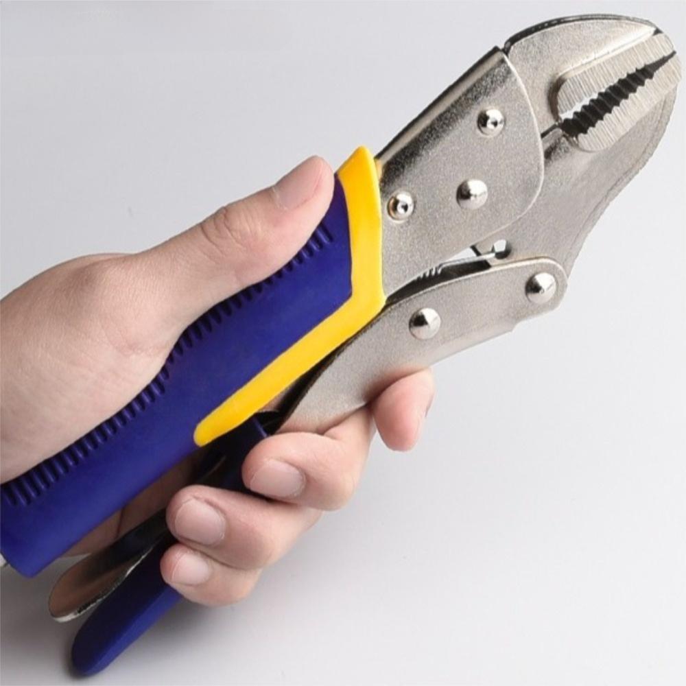 Heavy-Duty Locking Pliers Metal Round Nose Pliers Durable Clamp Pliers  Mechanical Repair