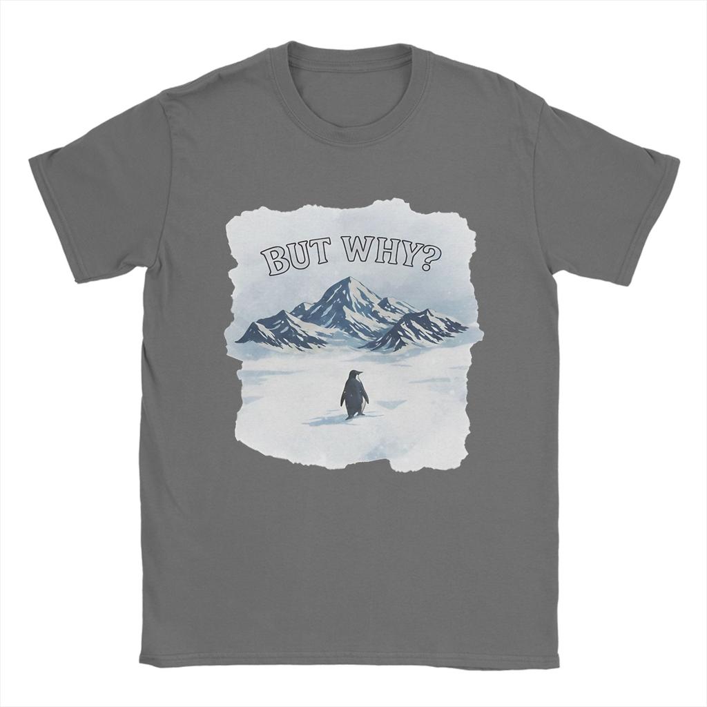 Oversized T Shirt Summer Funny Nihilist Penguin But Why   Hip Hop TShirts  Pure Cotton Tshirt for Unisex Y2K Retro Print Top Tees