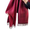 New Festive Red New Year and Holiday Gift Giving Notes Angora Red Core Yarn Versatile Shawl