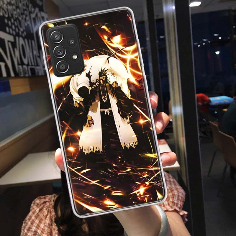 BLEACH Zaraki Kenpachi Phone Case for Samsung A54 A57 A37 A17 A14 A15 A12 A24 A34 A55 A35 A25 A52S A07 A05S A04S A22 A32 A72 Gal