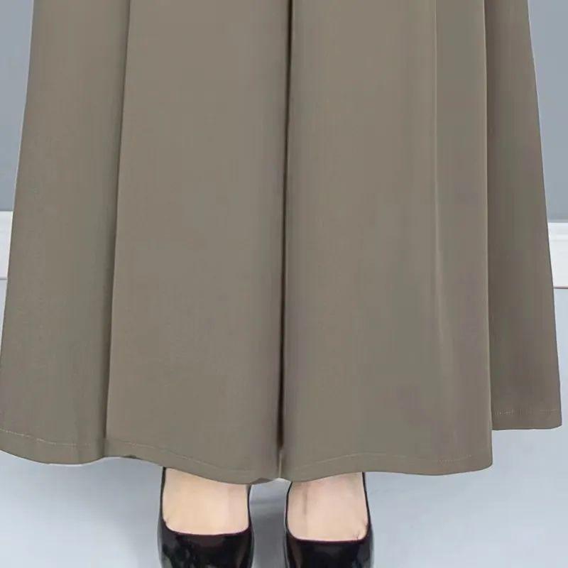 BOGO Summer Drapey Skirt Pants - New Chinese Style, Lightweight, Large & Plus Size Women's Casual Slimming Trousers