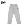 Slamble Girls' Waffle Knit Pants, Loose Straight-Leg Sports Casual Long Pants, Versatile Autumn New Style