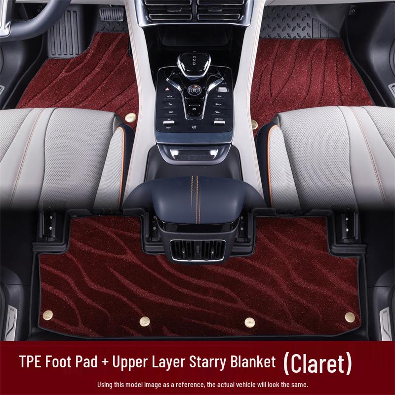 Eco-Friendly TPE Car Floor Mats - Thick, Wear-Resistant Interior Accessories