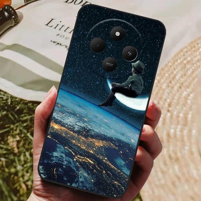 Чехол для Xiaomi Redmi 14C Redmi14C Крутой Расписной Силиконовый ТПУ Мягкий Чехол для Poco C75 PocoC75 Чехлы Черный Защитный Корпус Телефона
