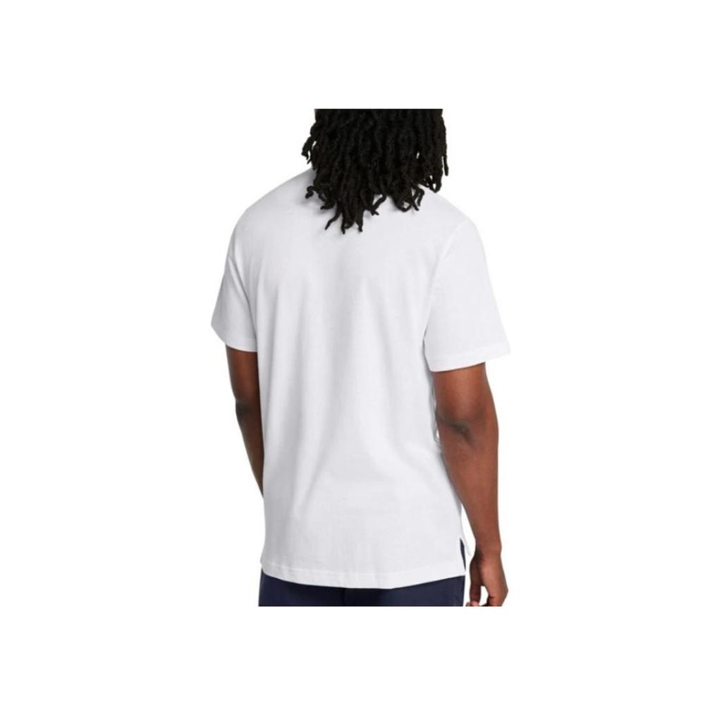 Under Armour Effen Kleur Losse Pasvorm Poloshirt Heren tops Wit 1386608-100