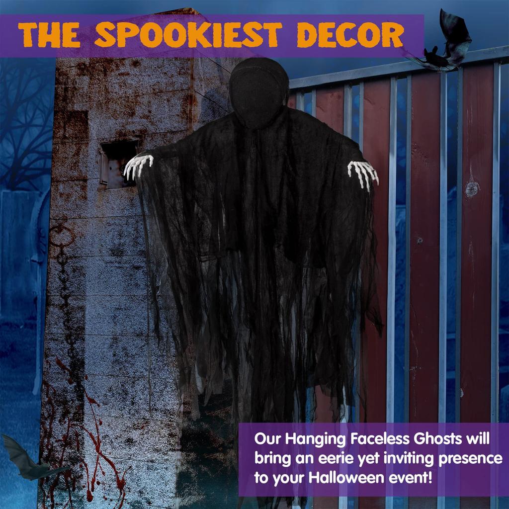 Joyfy 63 Inch Halloween Hanging Ghosts Scary Ghosts Grim Reapers Decorations for Halloween Hanging Decorations