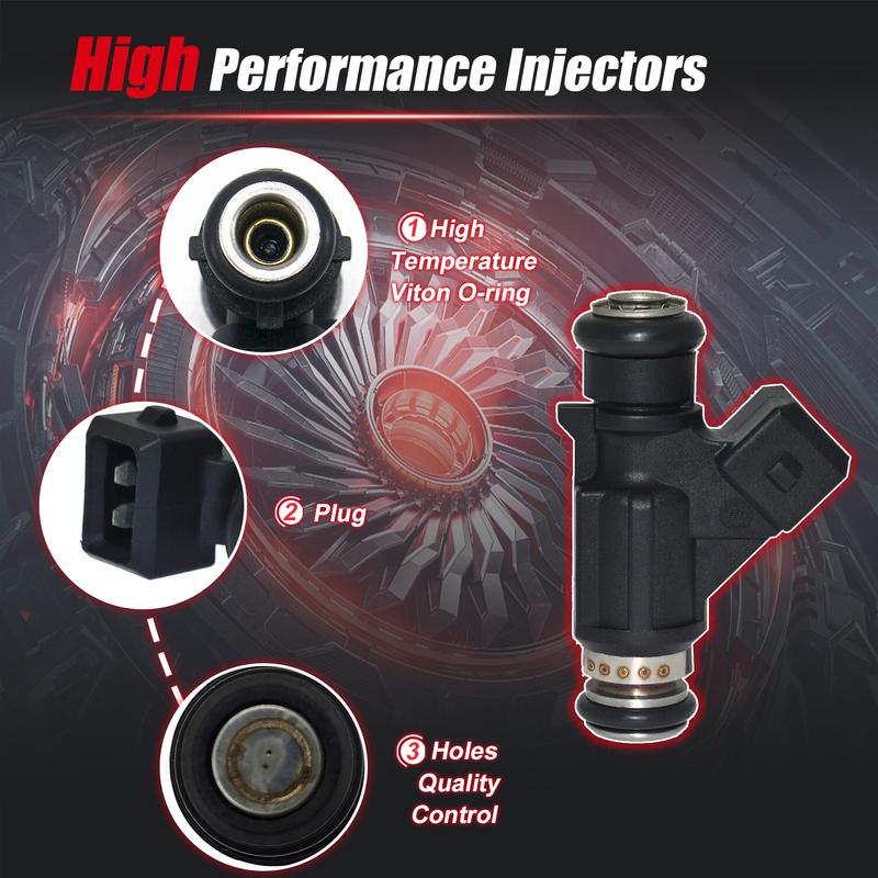 4 Stück Kraftstoffeinspritzdüsen für Chevy Corsa Meriva Montana 25335146 SMW250123 25342385 25345994