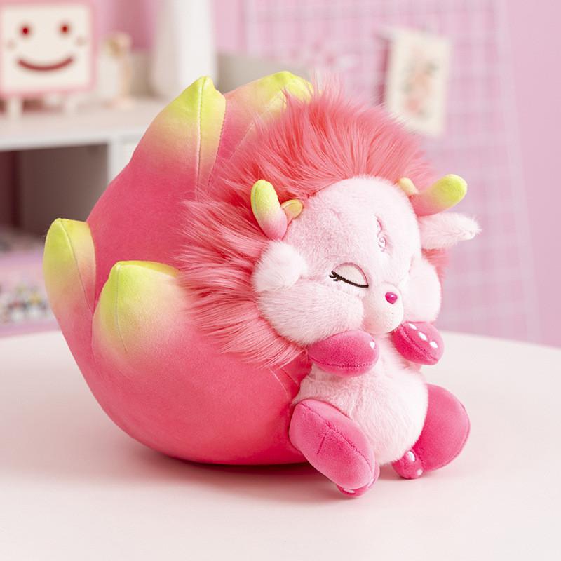 Cute Dragon Fruit Plush Pillow Toy Great For Gifting Enhancing Bedroom Comfort