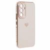 For Samsung Galaxy S23 FE Case 6D Electroplating Love Heart Shockproof TPU Phone Case