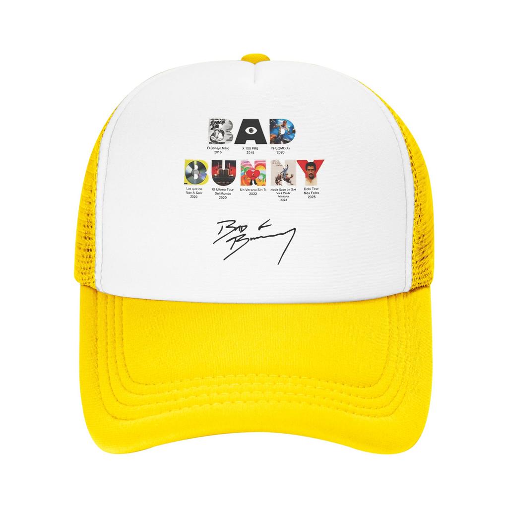 All Albums & Tours Cover Casual Sun Hats For Unisex-Teens Summer Bads Bunnys Kpop Rock Baseball Cap Trendy Sun Visor Trucker Hat