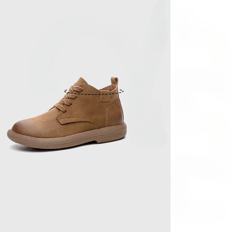 New Women's Shoes Chunky Heels Retro Casual Ankle Boots and Versatile Boots