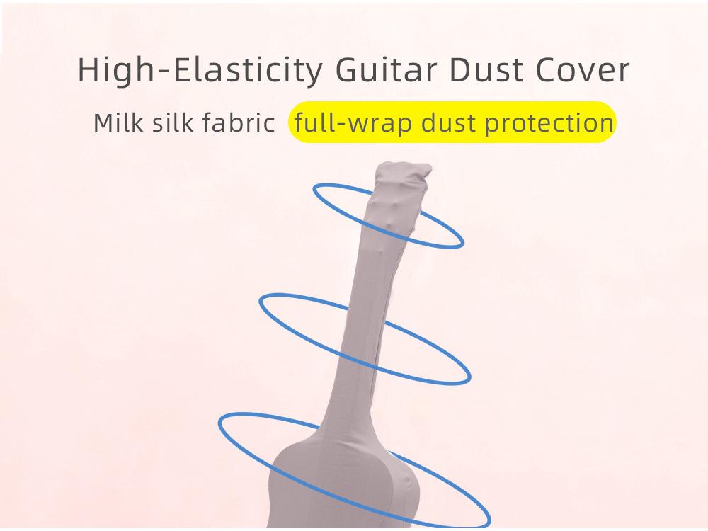 Universal High-Elastic Guitar Dust Cover for Folk and Classical Guitars