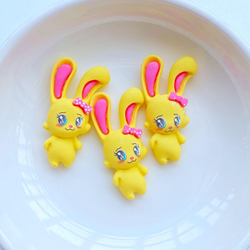 

10Pcs New Cute Resin Mini Cartoon Rabbit Series Flat Back Scrapbooking DIY Jewelry Craft Decoration Accessories