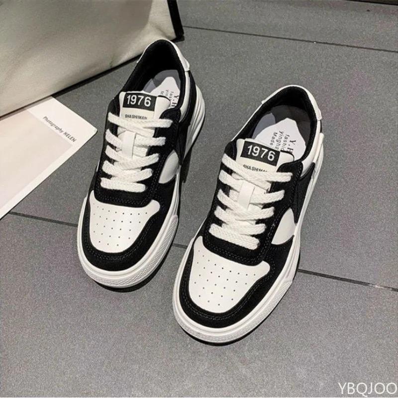 Women's Spring Autumn Thick Soled Casual Sports Shoes Students Simple Comfortable Versatile Shoes