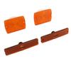 4PC Side Marker Light and Turn Signal Light Housings 56001378 Replacement for   YJ