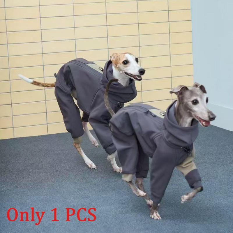 

Winter Dog Clothes Autumn High Collar Dog Coat Warm Windproof Italian Greyhound Whippet Dogs Clothing Autumn Fleece Dogs Coats S