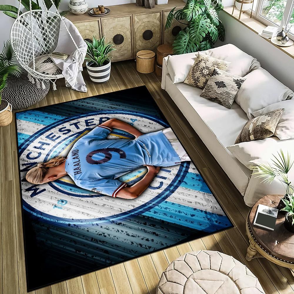 Football Erling Braut Haaland Small Carpet Bedside Kitchen Bath Living Home House Bedroom Floor Mat Doormat Rug Decoration