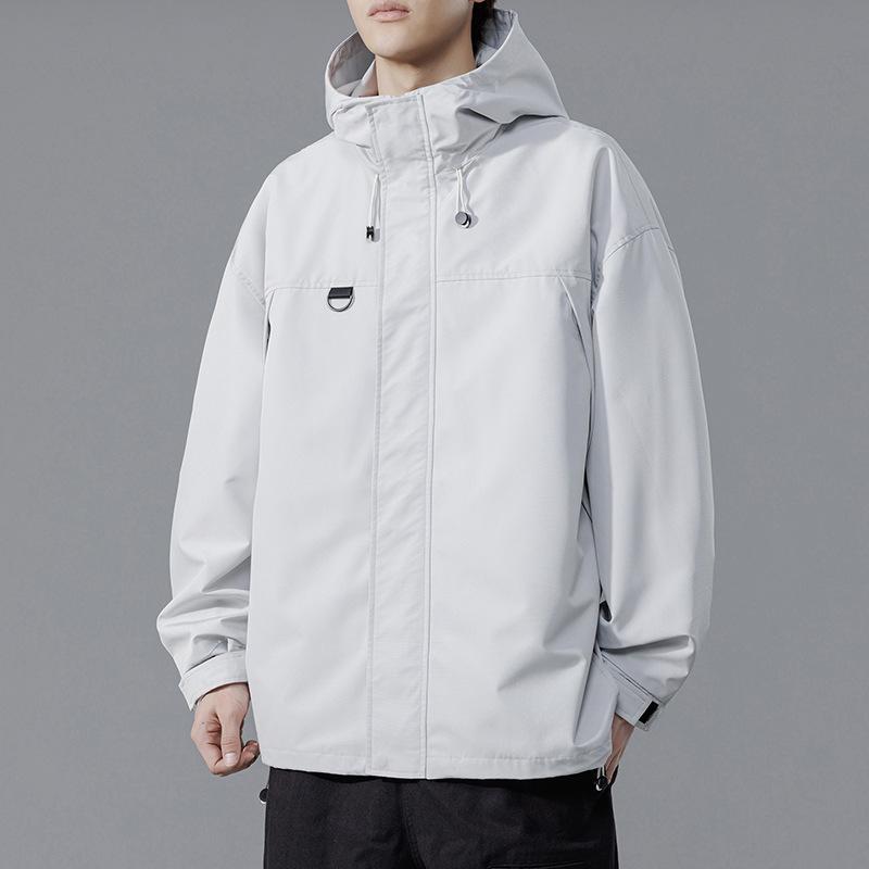 Jacket Men's Spring and Autumn Outdoor Sports Jacket Fashion Loose Couple Style Casual Youth Hooded Jacket