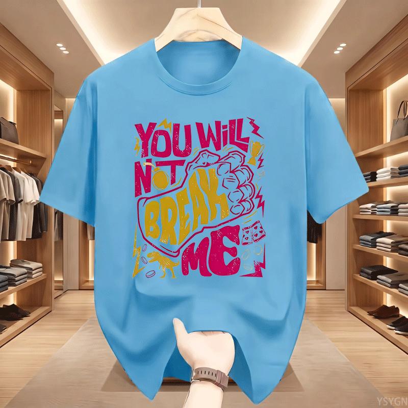 You Will Not Break Me Tshirt Unisex Unisex Dungeon Crawler Carl Dnd Book Tshirt Casual Round Neck Printed Tshirts Streetwear