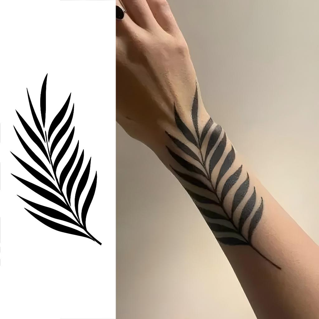 1 Sheet Halloween Cross Moth Wings Temporary Tattoos For Adult Hands Neck, Temp Fake Tattoo Sticker Long Lasting Realistic Tatoo