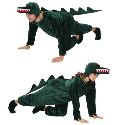 Parent-child Halloween Men's Women's Clothing Crocodile Animals Movie Costumes Cute Acting Costumes Photography