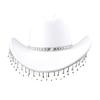 Bridal Cowgirl Hat for Women Rhinestone Cowboy Hat Unique Halloween Costume for Bachelorette Party Birthday Concerts