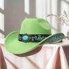 High-quality Woolen Jazz Hat, New Luxury European and American Style Knight Riding Western Cowboy Hat, Trendy for Both Men and Women