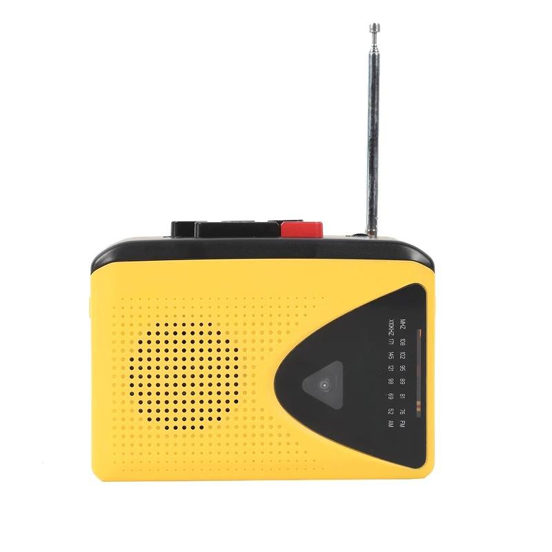 Player Portabil Casete - Înregistrează pe Casetă, Radio AM/FM, Stereo, cu Microfon, Difuzor și Jack 3.5mm