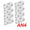 8Pcs Universal Aluminum AN4 AN6 AN8 AN10 AN12 Car Billet Oil Fuel Water Hose Tube Seprator Divider Clamp Line Separator Bracket