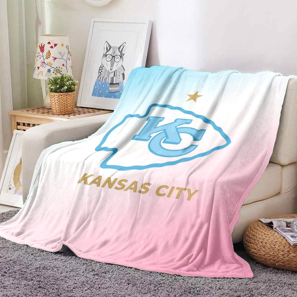 Kansas City Chiefs Flannel Blanket, High quality Comfortable for All Seasons, Home Decor, Warmth and Comfort