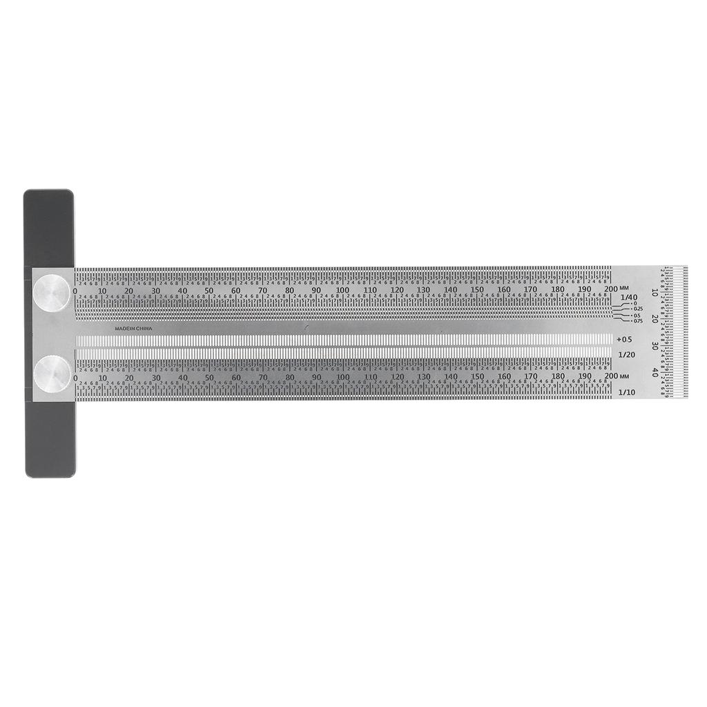 Woodworking Marking T Rulers Positioning Scribing Ruler Gauge Carpenter Measuring Mark Ruler 200mm