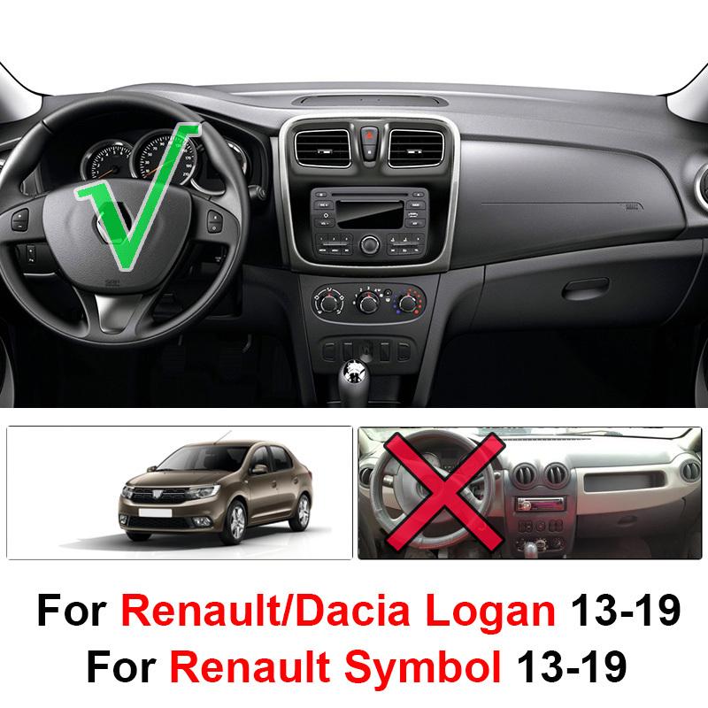 OEMASSIVE For Dacia Renault Logan 2 2012 -  Renault Symbol Car Inner Auto Dashboard Cover Pad Carpet Dash Mat Cushion