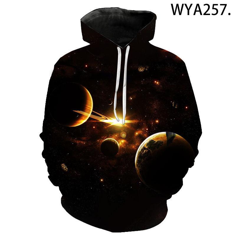New Casual Hoodie, Space Planet 3d Diy Printed Super Cool Pattern Men's And Women's Pullovers, Street Fashion Children's Tops