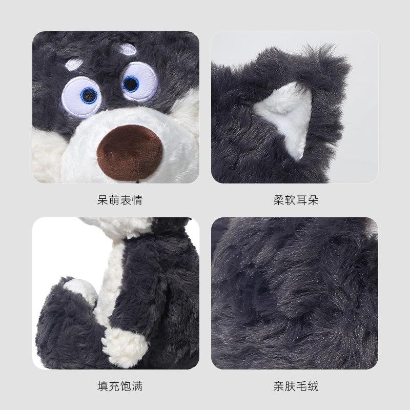 Curious Gray Wolf Plush – Soft Stuffed Animal Comfort Toy Gift