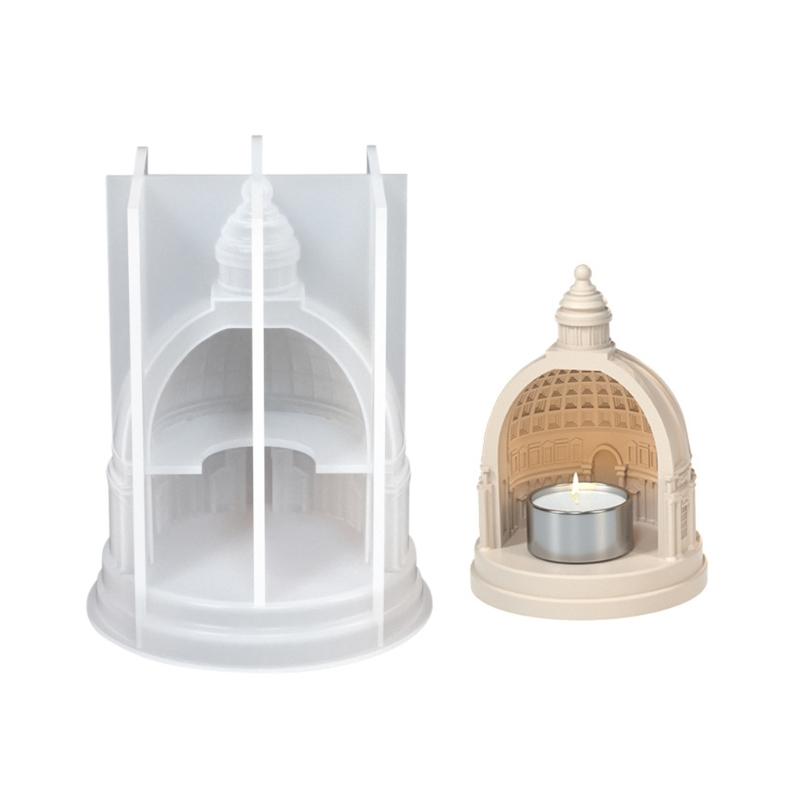 Multipurpose Artistics Castles Candle Mould Set Sturdy Silicone Mould Accessory for Home Decoration Craft Supplies 1