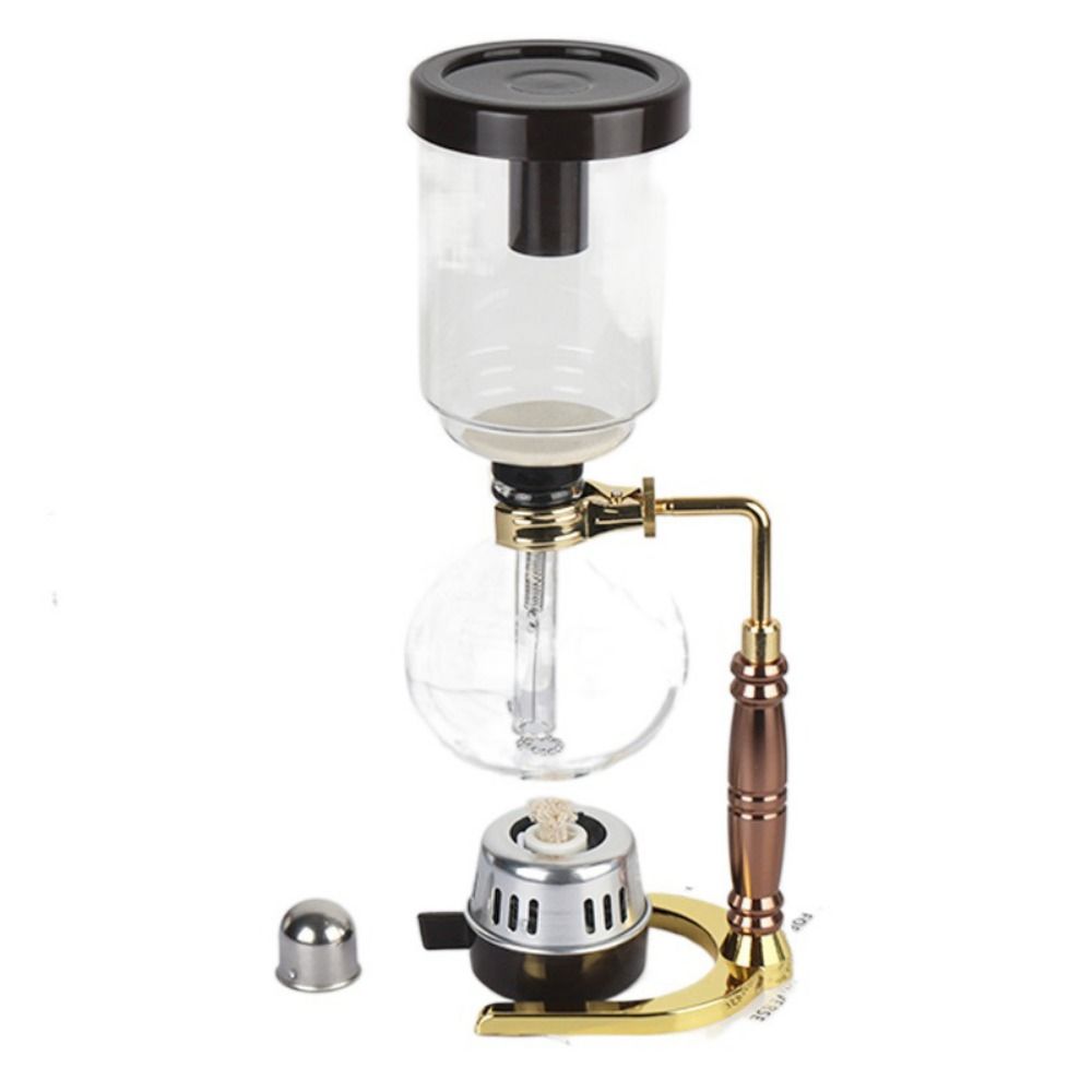 Vintage Vacuum Coffee Brewer Heat-Resistant Coffee Machines Filtered Siphon Coffee Maker  Home