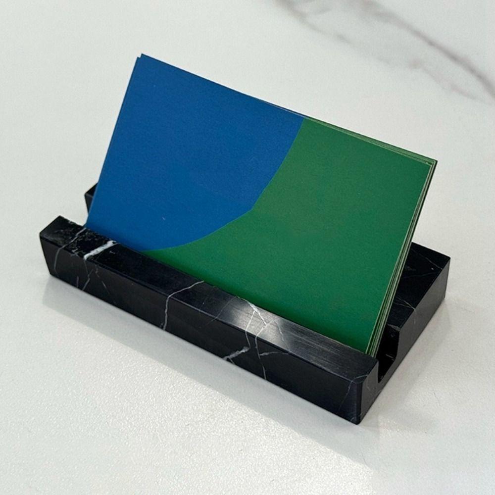 Marble Mobile Phone Holder Thickened Card Stand Organizer Durable Business Card Holder Trade Shows