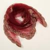Embroidered Lace Embroidery Square Scarf Thin Lace Trim Lace Headwrap Hair Wrap Breathable Fabric Cashew Flower Bandana