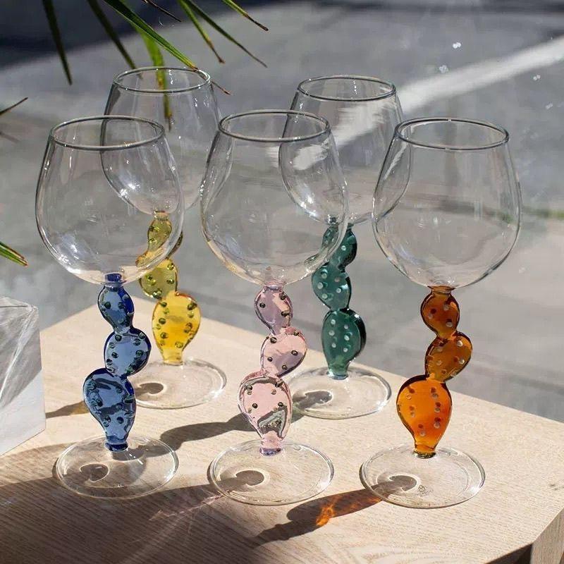 Creative Cactus Wine Glass – Unique Goblet for Red Wine or Cocktails