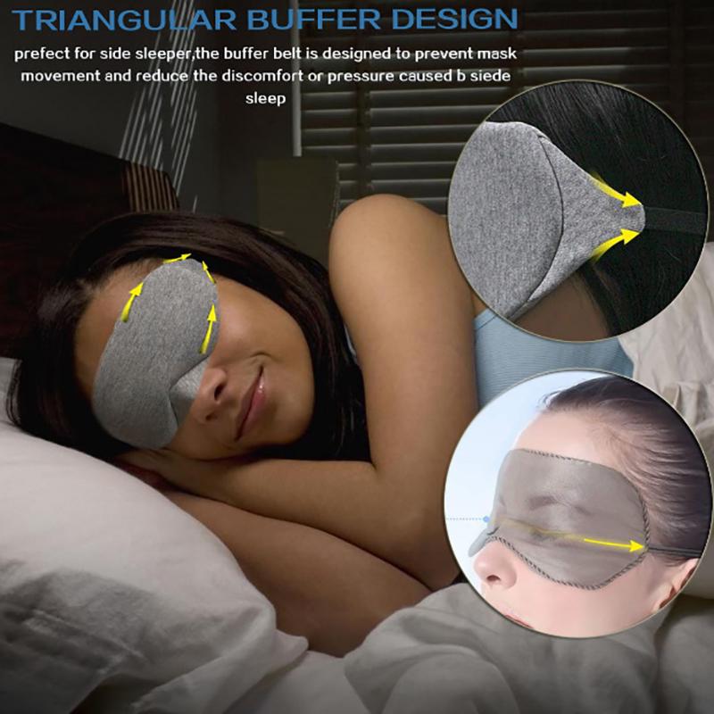 Sleep Eye Mask Soft Cotton Shading Travel Fast Sleep Eye Mask Patch