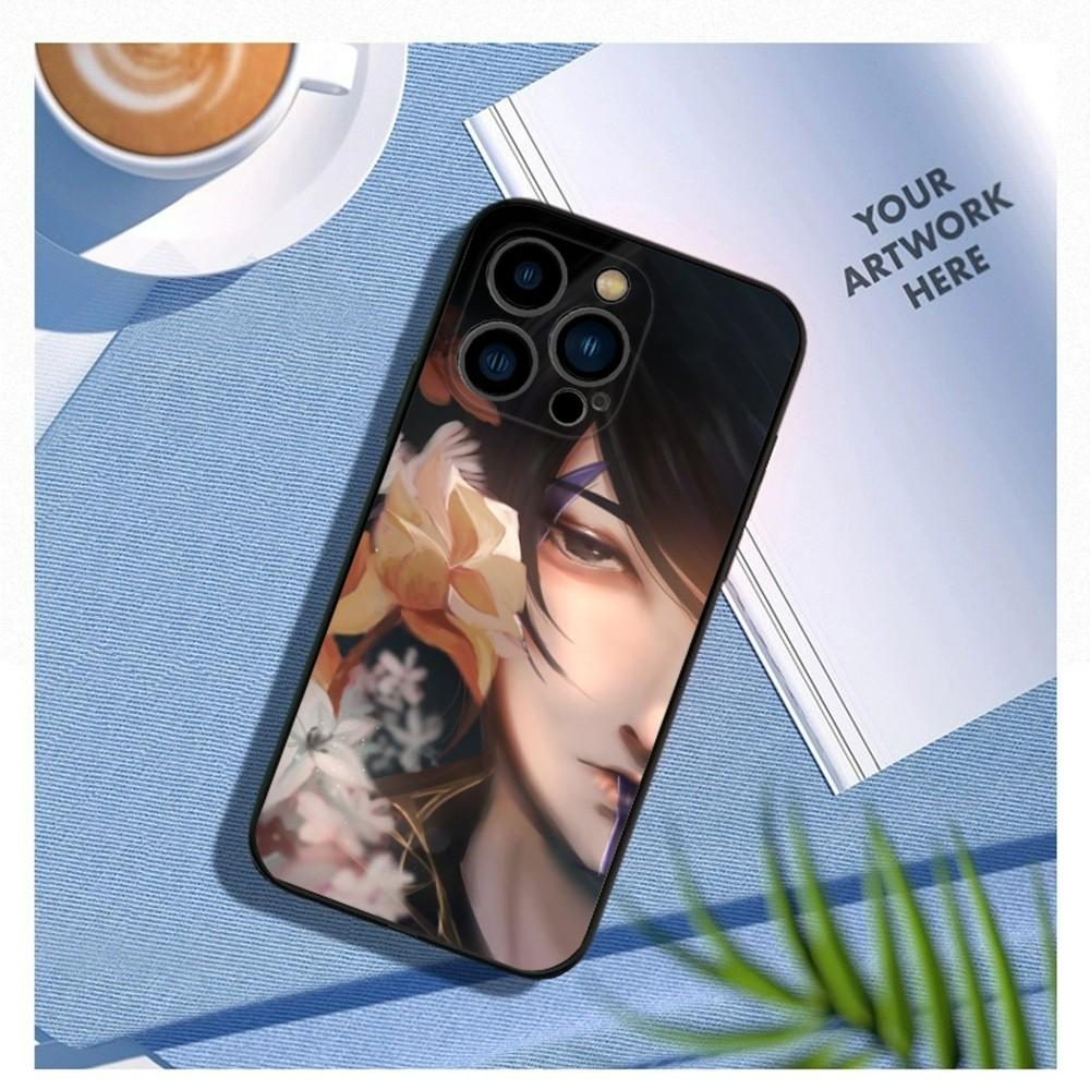 Game L-LOL Aphelios Phone Case For iPhone15,14,13,12 Mini 11 Pro XR,X,XS,MAX 7,8 Plus Silicone Cover Soft Black